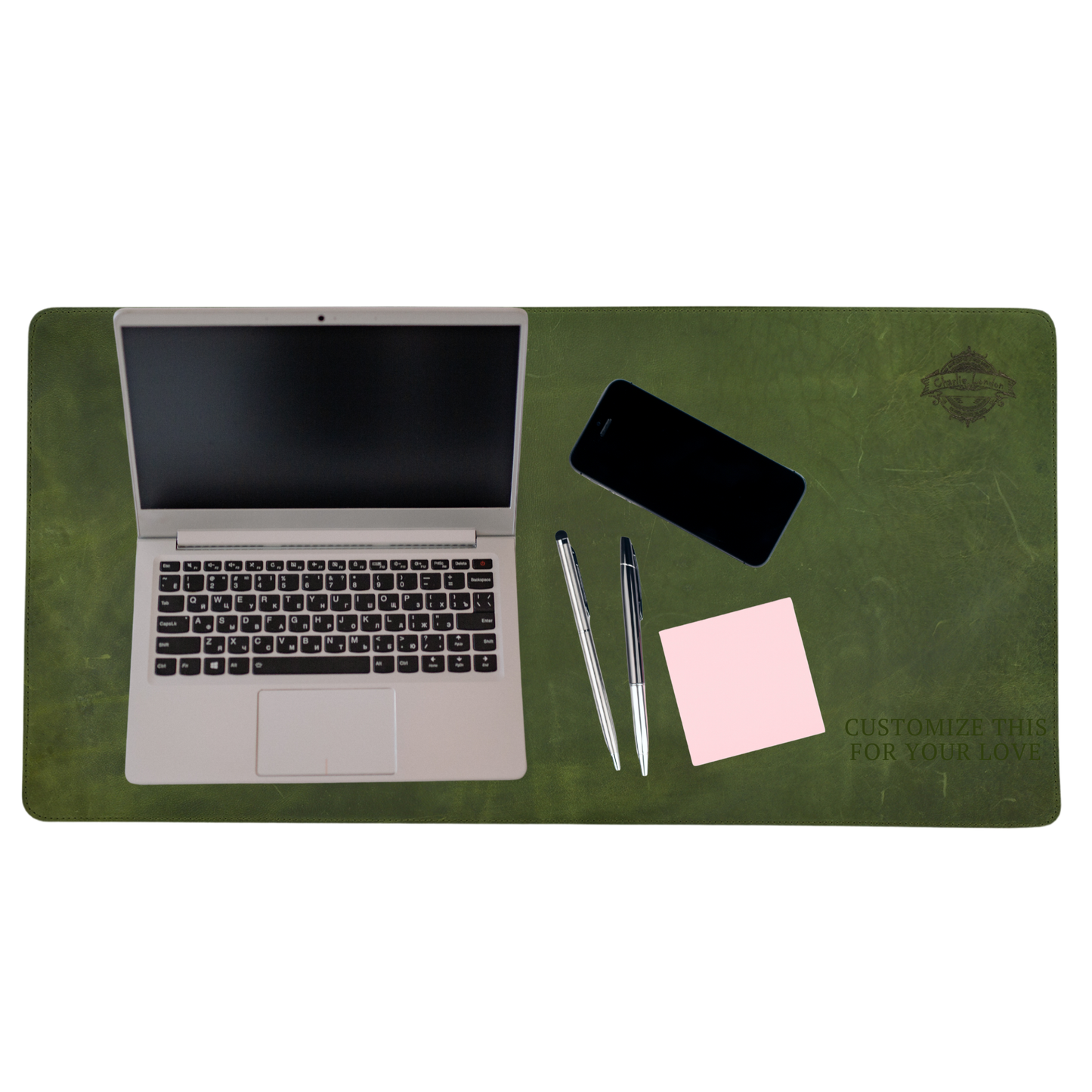 Custom Personalized Leather Desk Mat