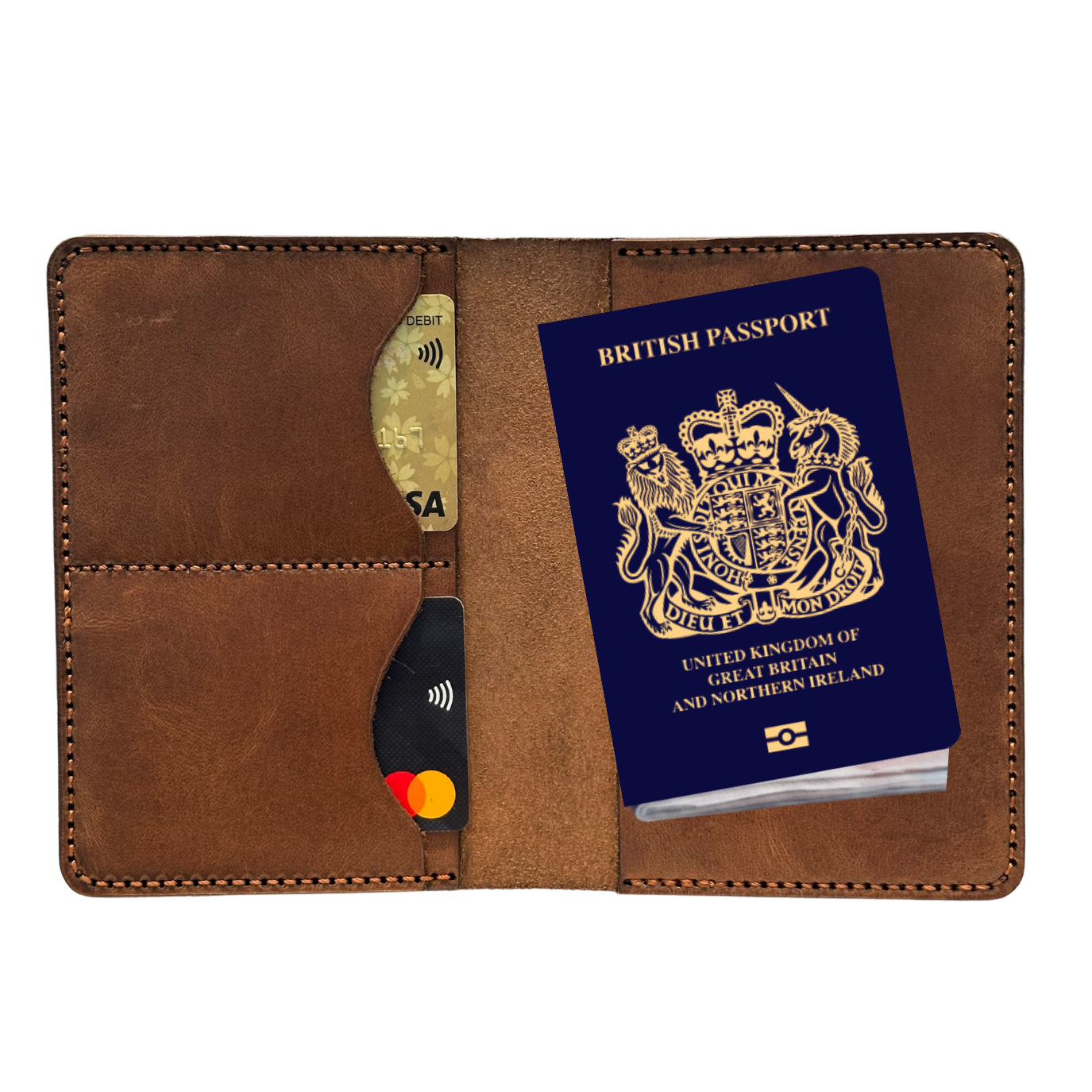 Custom Personalized Leather Passport Holder