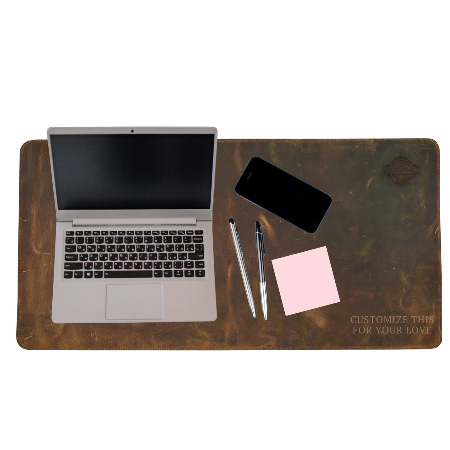Custom Personalized Leather Desk Mat