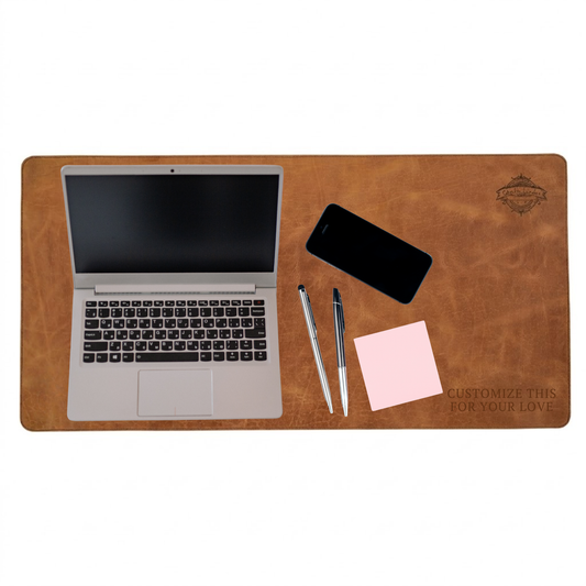 Custom Personalized Leather Desk Mat