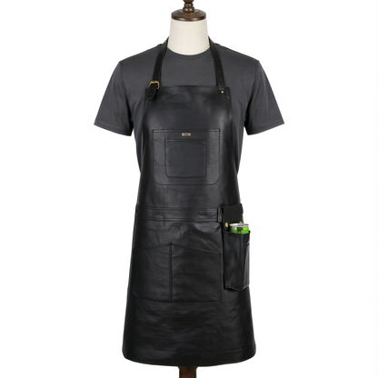 Personalised Leather & Canvas Aprons for Men, Dad and BBQ Lovers