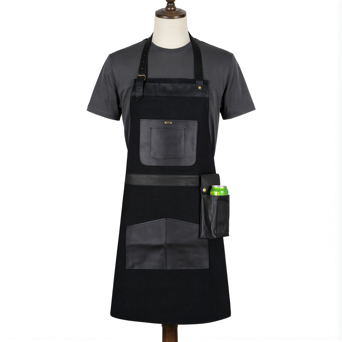 Personalised Leather & Canvas Aprons for Men, Dad and BBQ Lovers
