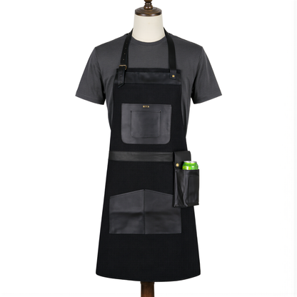 Personalised Leather & Canvas Aprons for Men, Dad and BBQ Lovers