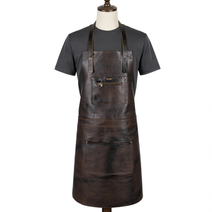 Personalised Leather & Canvas Apron – A Special Gift for Dad
