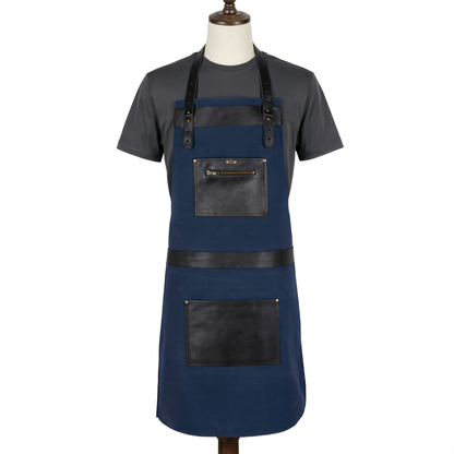 Personalised Leather & Canvas Apron – A Special Gift for Dad