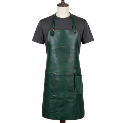 Personalised Leather & Canvas Aprons for Men, Dad and BBQ Lovers