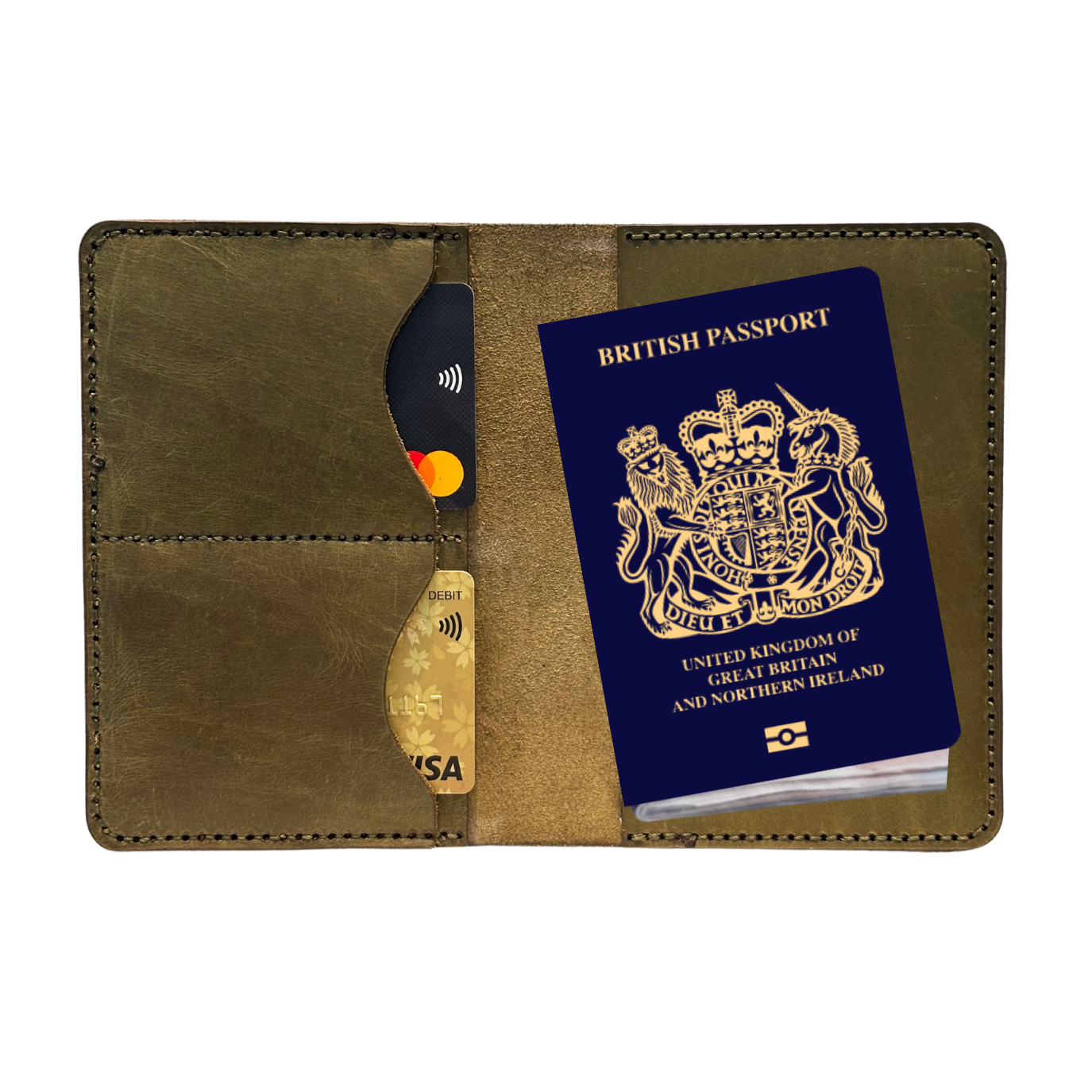 Custom Personalized Leather Passport Holder