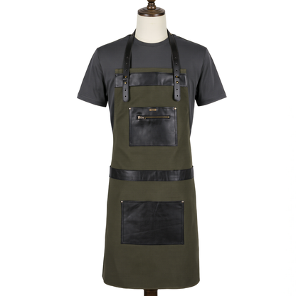 Personalised Leather & Canvas Apron – A Special Gift for Dad