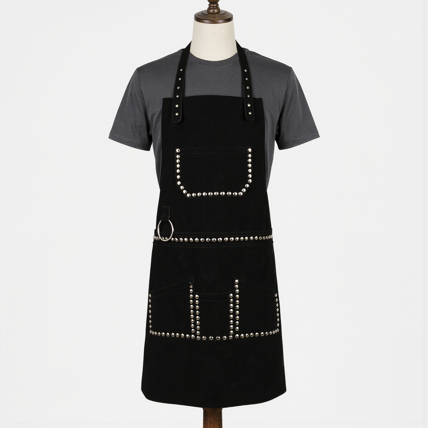 Personalized Gifts for Him –Embroided Leather & Canvas Apron
