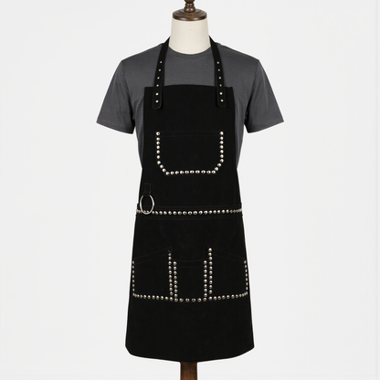 Personalized Gifts for Him –Embroided Leather & Canvas Apron
