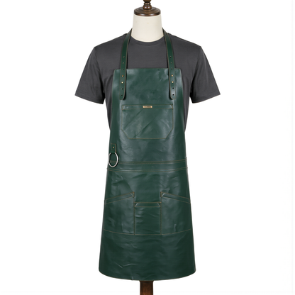 Personalized Gifts for Him –Embroided Leather & Canvas Apron