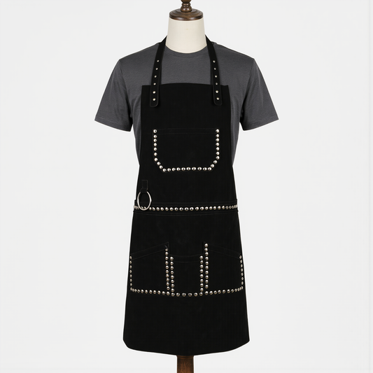Personalized Gifts for Him –Embroided Leather & Canvas Apron