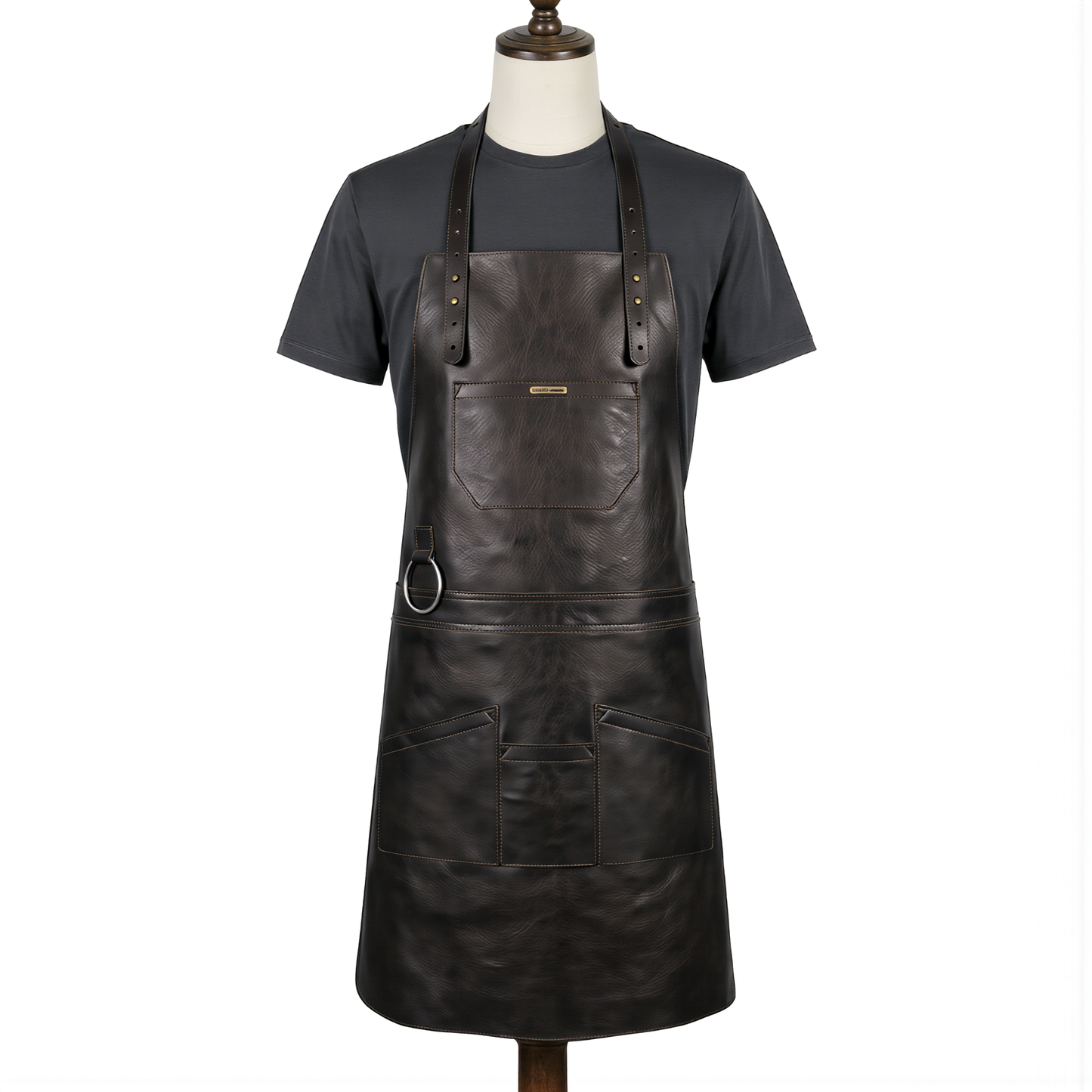 Personalized Gifts for Him –Embroided Leather & Canvas Apron