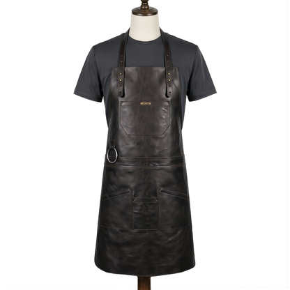 Personalized Gifts for Him –Embroided Leather & Canvas Apron
