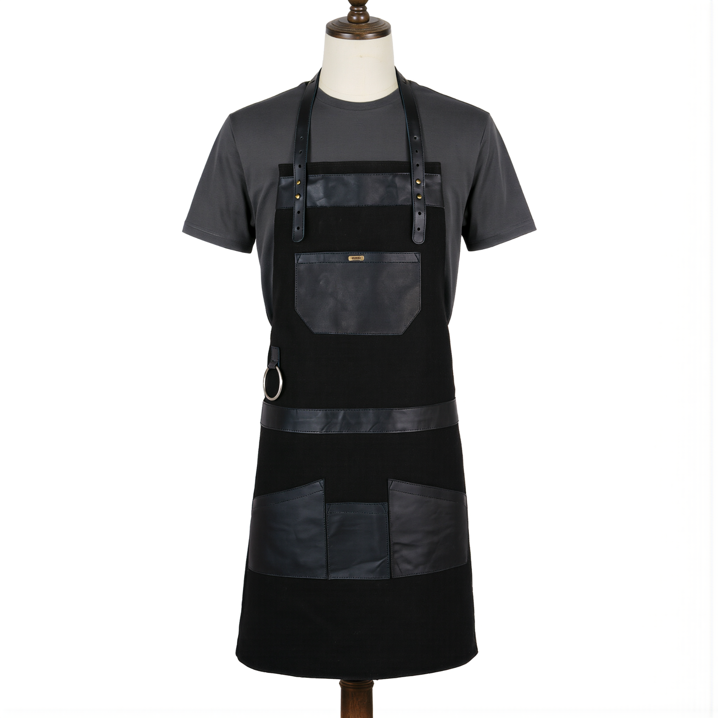 Personalized Gifts for Him –Embroided Leather & Canvas Apron