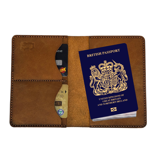Custom Personalized Leather Passport Holder
